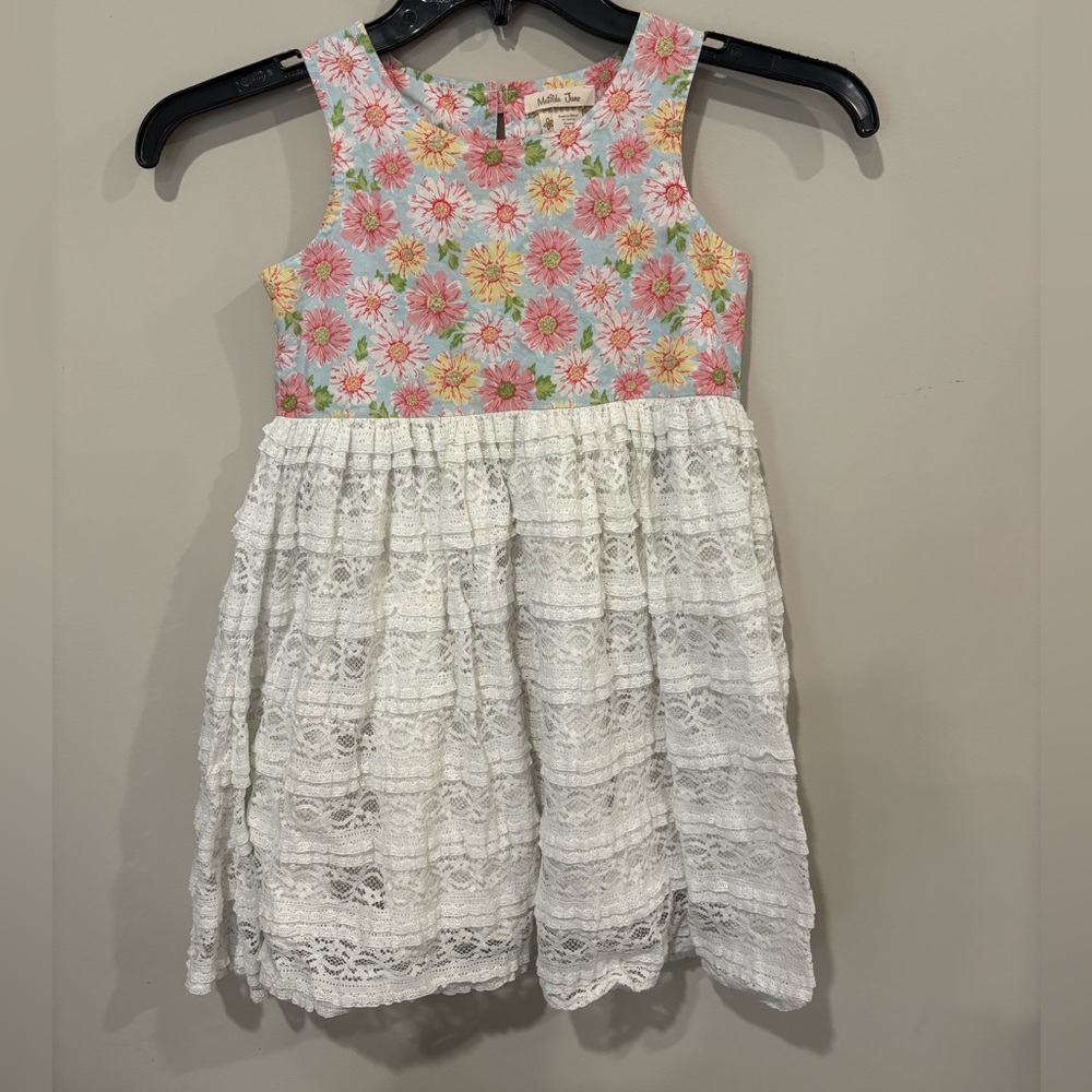 Matilda Jane Floral Lace Dress Girls 8